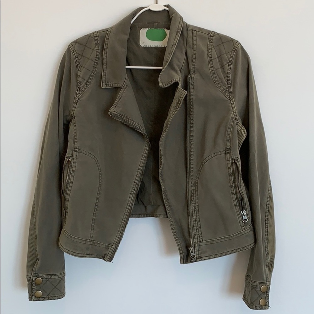 Anthropology Green Jacket
